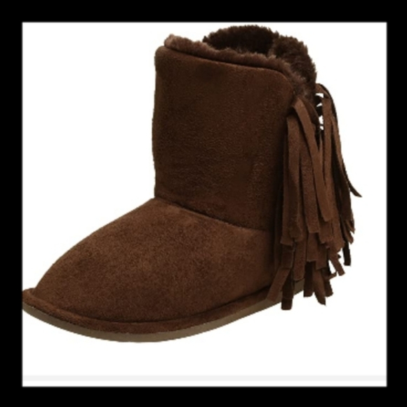 Steven Madden Fringyy Boots Size 6 Dark Brown - Picture 7 of 7
